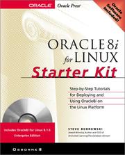 Cover of: Oracle8i for Linux starter kit