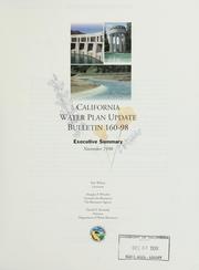 Cover of: California water plan update by California. Dept. of Water Resources.