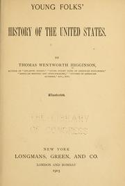 Young folks' history of the United States by Thomas Wentworth Higginson