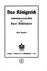Cover of: Das Königreich: Volksmärchen in vier Akten