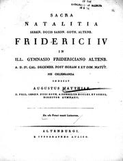 Cover of: De usu futuri exacti Latinorum by Augustus Matthiae.