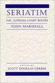 Cover of: Seriatim: The Supreme Court Before John Marshall