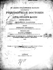 Cover of: De legibus Antoniis a Cicerone Phil. V, 4, 10 commemoratis particula posterior by Ludovici Langii.