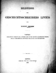 Cover of: Bildnisse des Geschichtsschreibers Livius