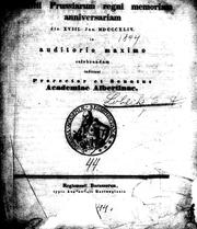 Cover of: De nominibus Graecorum verbalibus dissertatio prima by [Christian August Lobeck]