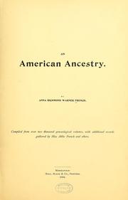 Cover of: American ancestry.