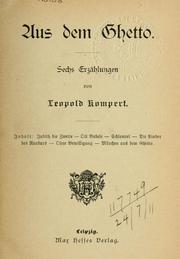 Aus dem Ghetto by Leopold Kompert