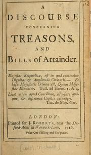 Discourse concerning treasons and bills of attainder by West, Richard