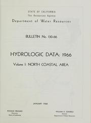 Cover of: Hydrologic data, 1966. | California. Dept. of Water Resources.