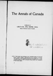 Cover of: The Annals of Canada | 