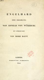 Cover of: Engelhard by Konrad von Würzburg