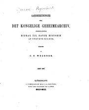 Cover of: Aarsberetninger fra det Kongelige geheimearchiv by Denmark. Rigsarkivet.