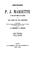 Cover of: Abecedario de P. J. Mariette et autres notes inédites de cet amateur sur les arts et les artistes.