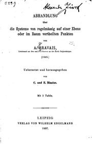 Cover of: Abhandlung über die systeme von regelmässig auf einer ebene oder raum vertheilten punkten