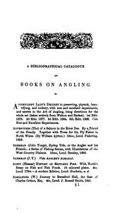 Cover of A bibliographical catalogue of English writers on angling and ichthyology