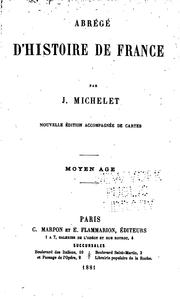 Cover of: Abrégé d'histoire de France