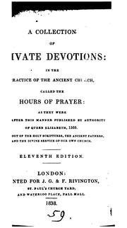 Cover of: A collection of private devotions by John Cosin
