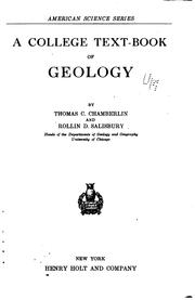 Cover of: A college text-book of geology