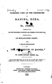 Cover of: combined view of the prophecies of Daniel, Ezra, and St. John