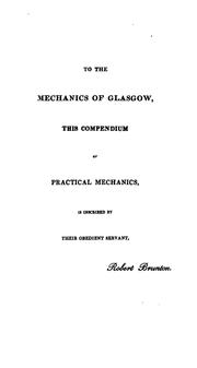 A compendium of mechanics by Robert Brunton