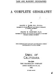 Cover of: A complete geography by Ralph S. Tarr, Ralph S. Tarr