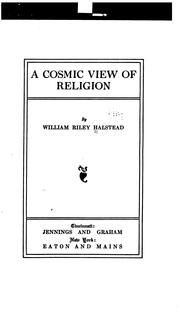 Cover of: A cosmic view of religion