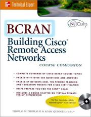 Cover of: BCRAN: Building Cisco Remote Access Networks (Book/CD-ROM package)