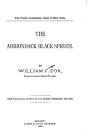 Cover of: The Adirondack black spruce.