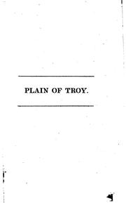 Cover of: dissertation on the topography of the plain of Troy