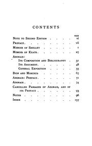 Cover of: Adonais : 1821 by Percy Bysshe Shelley