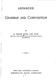 Cover of: Advanced grammar and composition