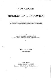 Cover of: Advanced mechanical drawing by Alpha Pierce Jamison