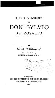 Cover of: The adventures of Don Sylvio de Rosalva