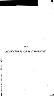 Cover of: Adventures of M. d'Haricot