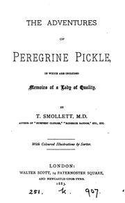 Cover of: adventures of Peregrine Pickle. | Tobias Smollett
