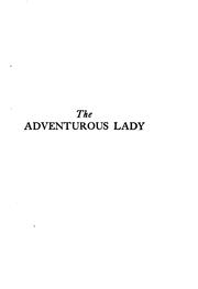 Cover of: The adventurous lady by J. C. Snaith