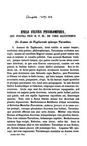 Cover of: Æneas Sylvius Piccolomineus