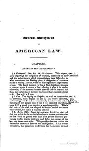 Cover of: general abridgment and digest of American law: with occasional notes and comments.