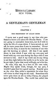 Cover of: A gentleman's gentleman by Sir Max Pemberton