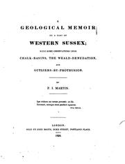 A geological memoir on a part of western Sussex by Peter John Martin