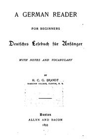 Cover of: Geman reader for beginners.