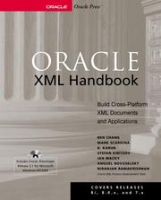 Cover of: Oracle XML handbook