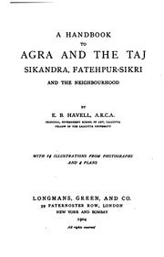 Cover of: A handbook to Agra by E. B. Havell