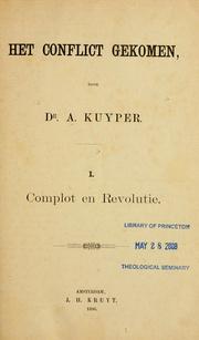 Het conflict gekomen by Abraham Kuyper