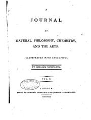 Cover of: A Journal of natural philosophy, chemistry, and the arts ...