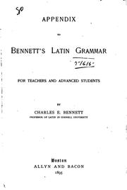 Cover of: Latin grammar