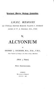 Cover of: Alcyonium