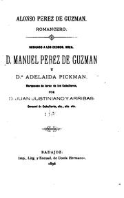 Cover of: Alonso Pérez de Guzmán.: Romancero. ...
