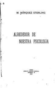 Cover of: Alrededor de nuestra psicología.