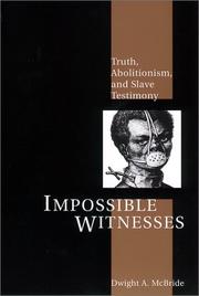 Cover of: Impossible Witnesses by Dwight McBride